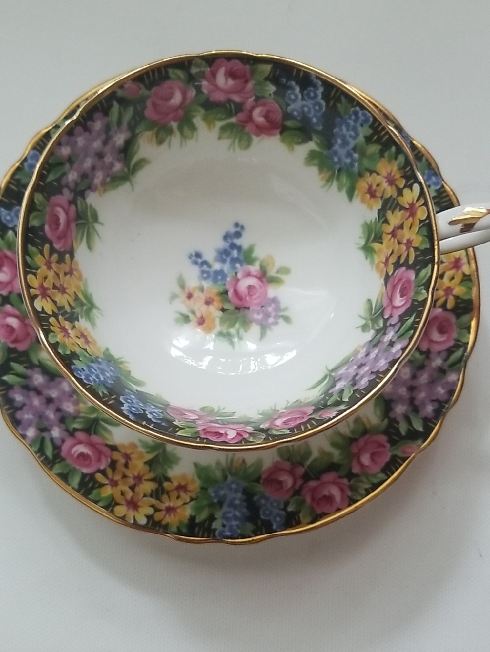 PARAGON White Bone China Teacup with Gold Backstamp